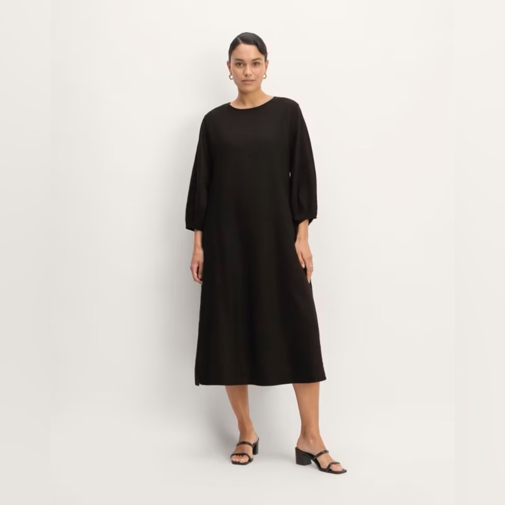 Everlane Linen A-Line Midi Dress